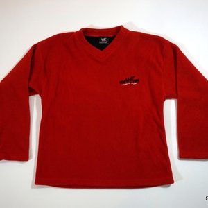 1999 WWF NEW YORK PULLOVER FLEECE SWEATSHIRT RED M